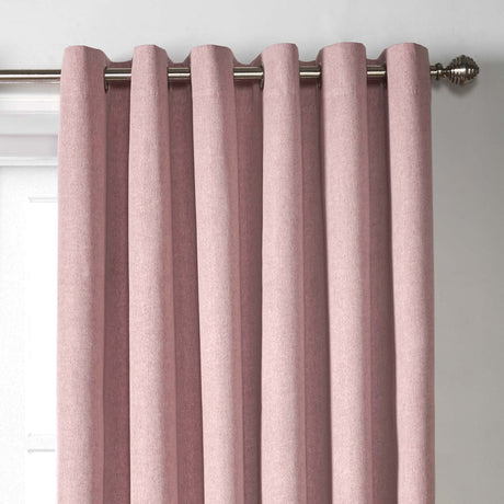 Blackout Linen Look Eyelet Curtains Blush Eyelet Curtains Alan Symonds   