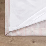 Freya Textured Stripe Eyelet Curtains Blush