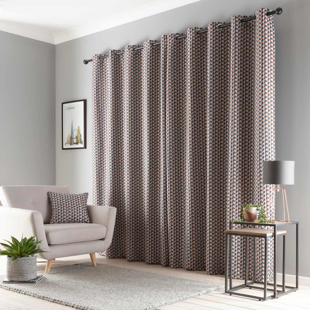 Prado Jacquard Eyelet Curtains