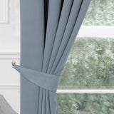 Woven Blackout Tape Top Curtains Grey