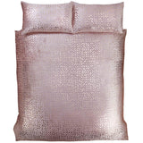 Bellagio Metallic Velvet Blush Duvet Cover Set