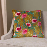 House of Bloom Poppy Saffron Cushion Cover 17" x 17"