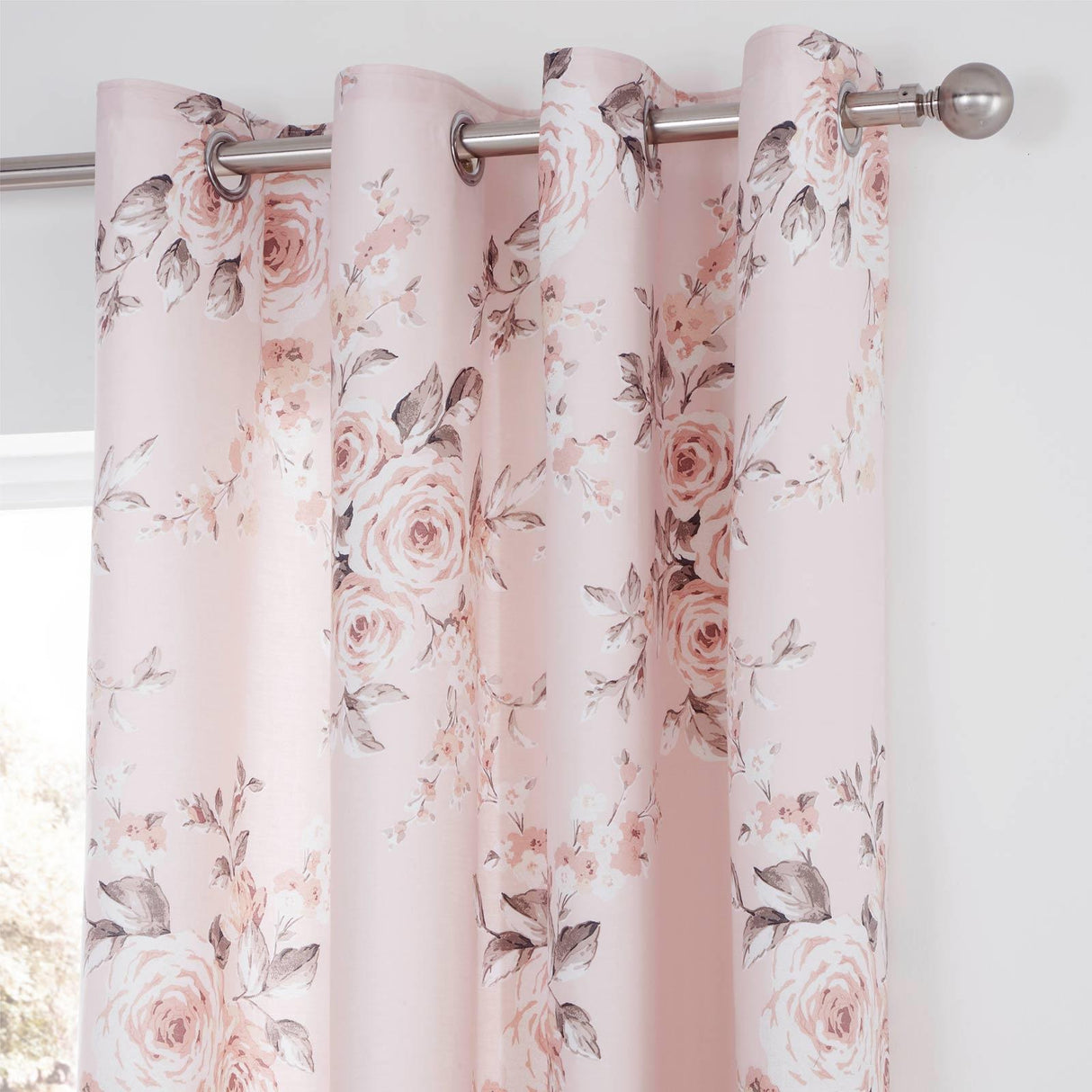 Canterbury Floral Eyelet Curtains