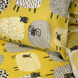 Dotty Sheep Duvet Cover Set Ochre