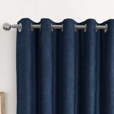 Canterbury Blackout Eyelet Curtains Navy