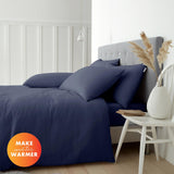 Brushed Cotton Navy Duvet Cover Set