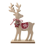 Wooden Xmas Reindeer Decoration