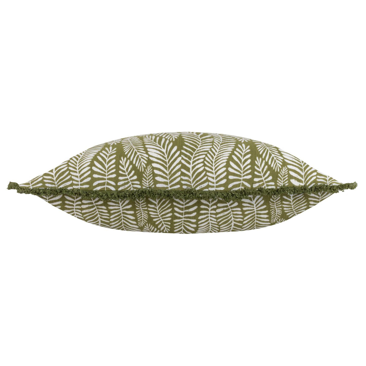 Frond Rectangular Cushion Olive