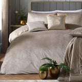 Montrose Velvet Duvet Cover Set Linen