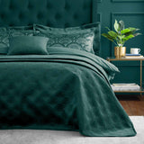 Art Deco Pearl Quilted Bedspread