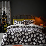 Spooky Ghosts Halloween Fleece Duvet Cover Set