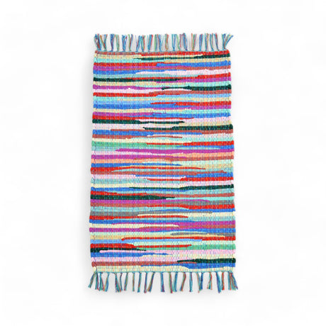 Chindi Fringed Recycled Rag Rug