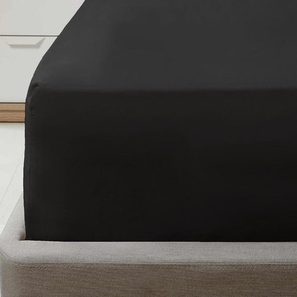 Classic Collection Fitted Sheet Black Single