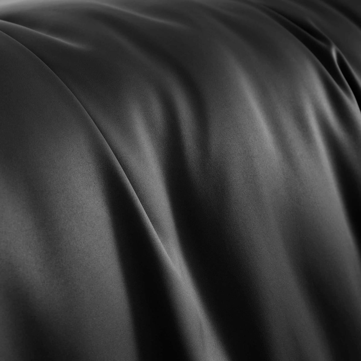 Silky Soft Satin Duvet Cover Set Black