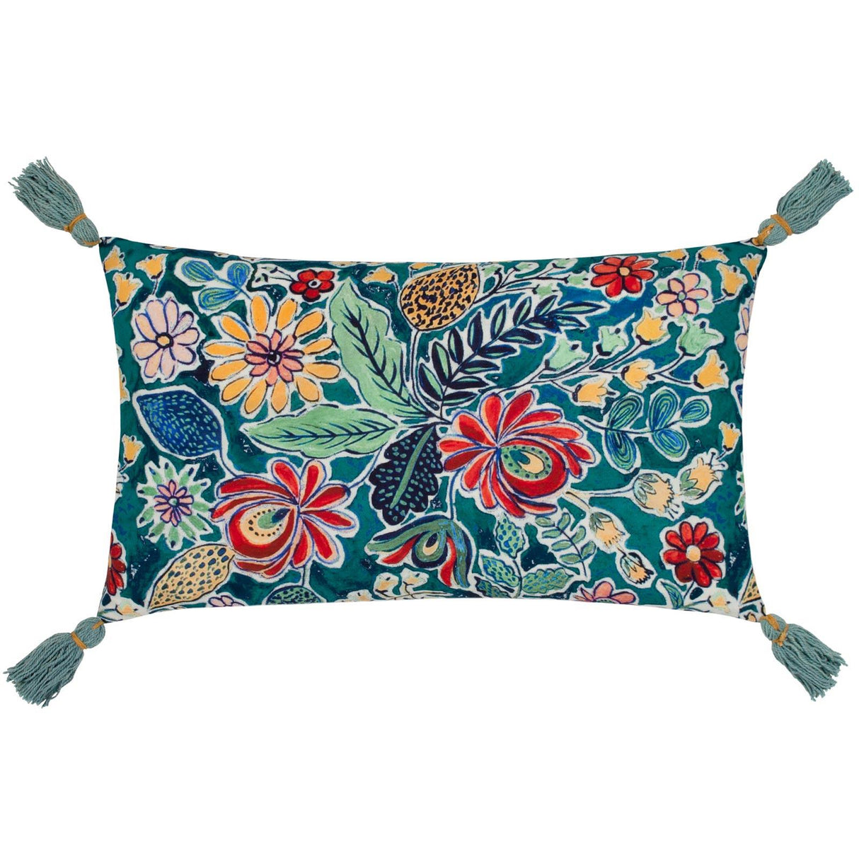 Adeline Floral Tasselled Cushion Cover