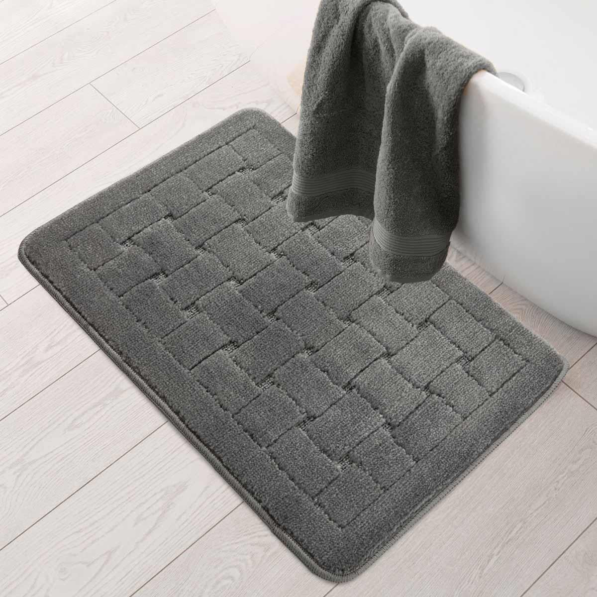 Orkney Bath Mat Silver 45x75cm