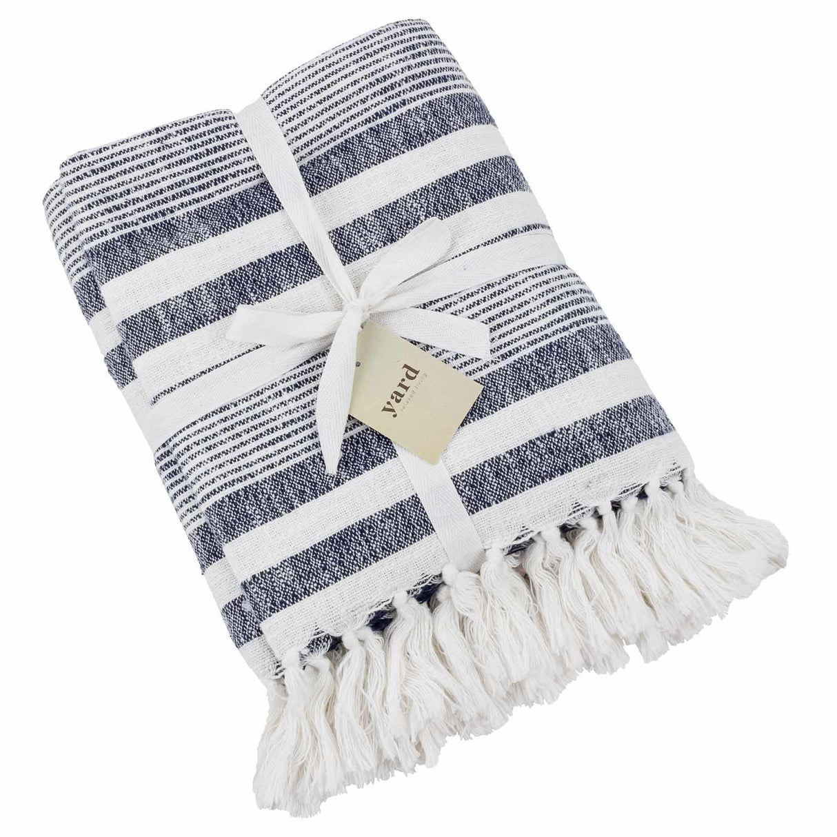 Neela Stripe Fringed Throw