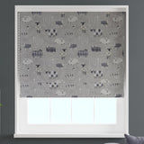 Baa Baa Charcoal Made To Measure Roman Blind