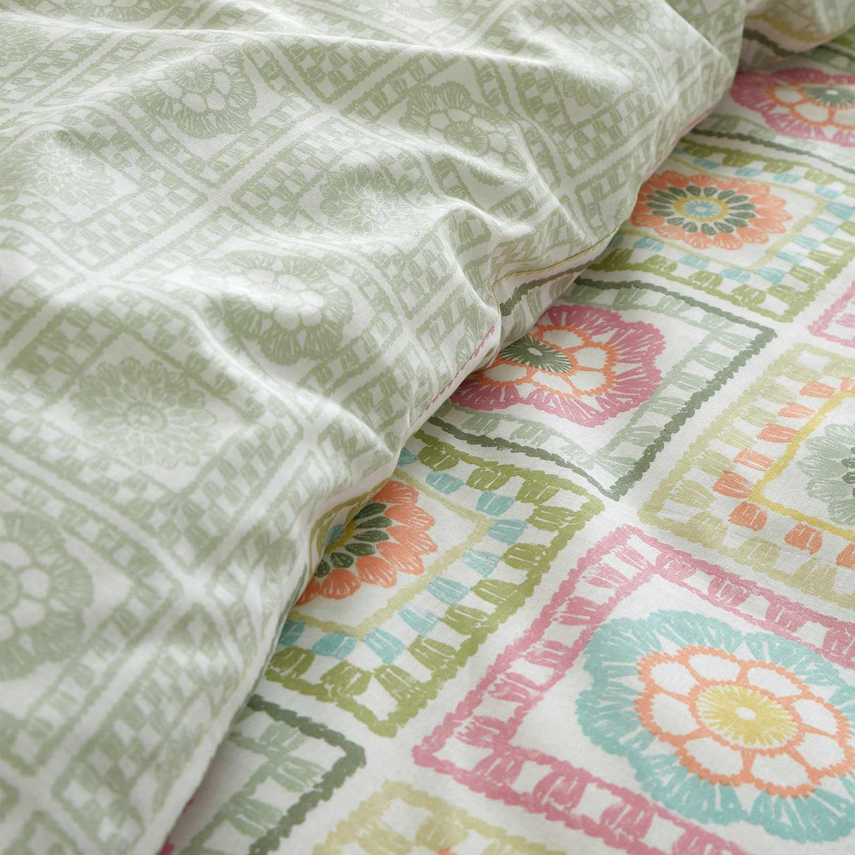 Crochet Print Duvet Cover Set