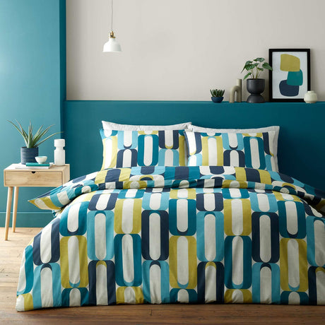 Orea Duvet Cover Set Blue