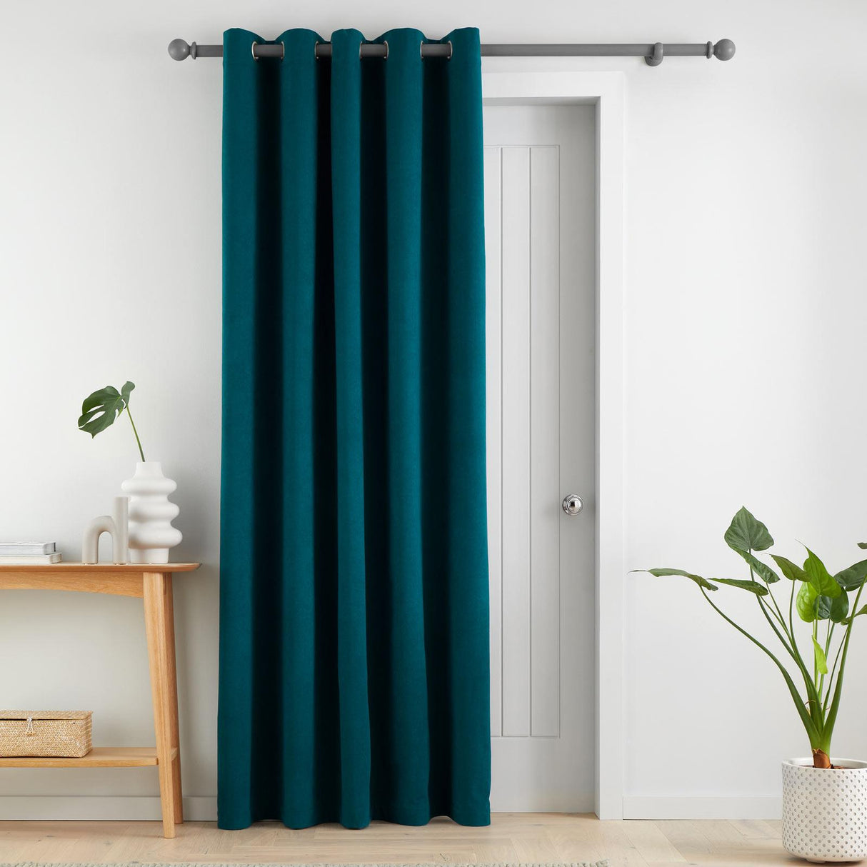 Wilson Velvet Blackout Thermal Door Panel Green