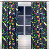 Supersonic Kids Tape Top Curtains