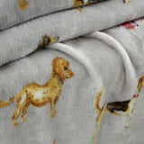 Country Dogs Fleece Throw