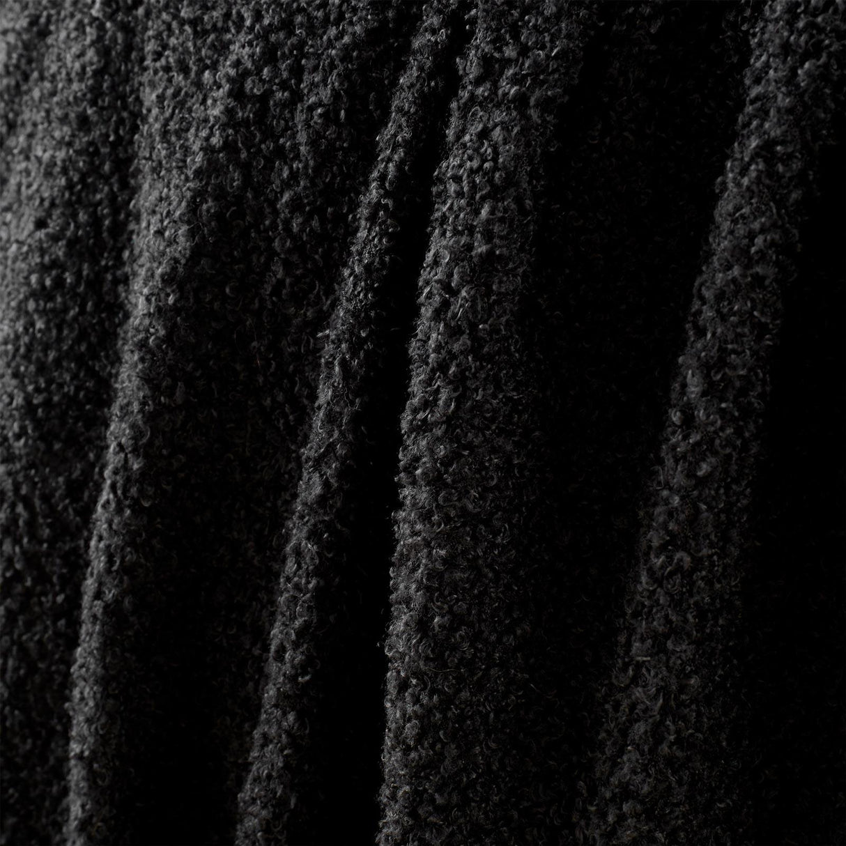 Soft Boucle Throw Black