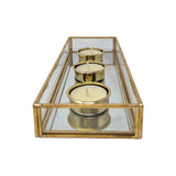 Gold Mirror Tea Light Candle Holder