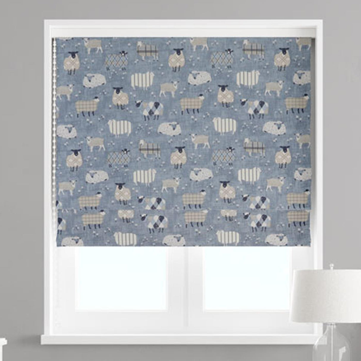 Baa Baa Denim Made To Measure Roman Blind