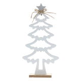 White Wooden Christmas Tree