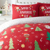 Elf & Santa Duvet Cover Set