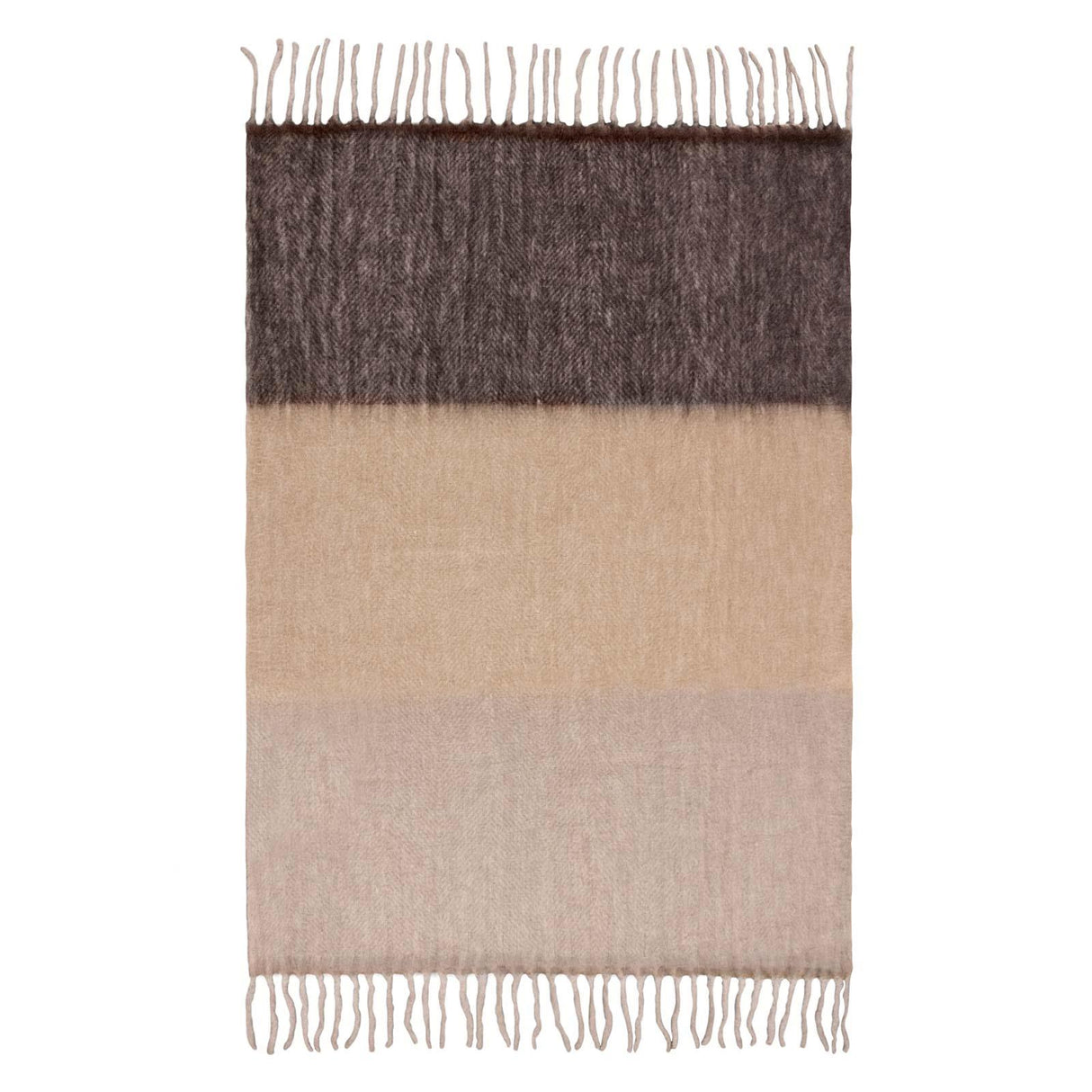 Rawton Ombre Throw Flint + Black