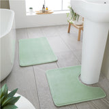 Anti-Bacterial Memory Foam Bath Set Sage