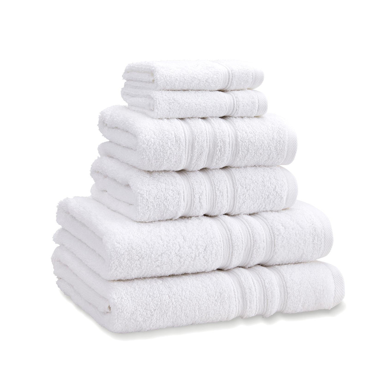 Zero Twist 6 Piece Towel Bale White