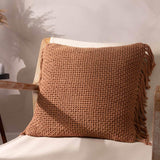 Nimble Fringed Cotton Cushion Cover 18" x 18" (45cm x 45cm)