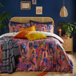 Eivissa Abstract Magenta Duvet Cover Set