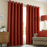 Amberley Thermal Eyelet Curtains Terracotta