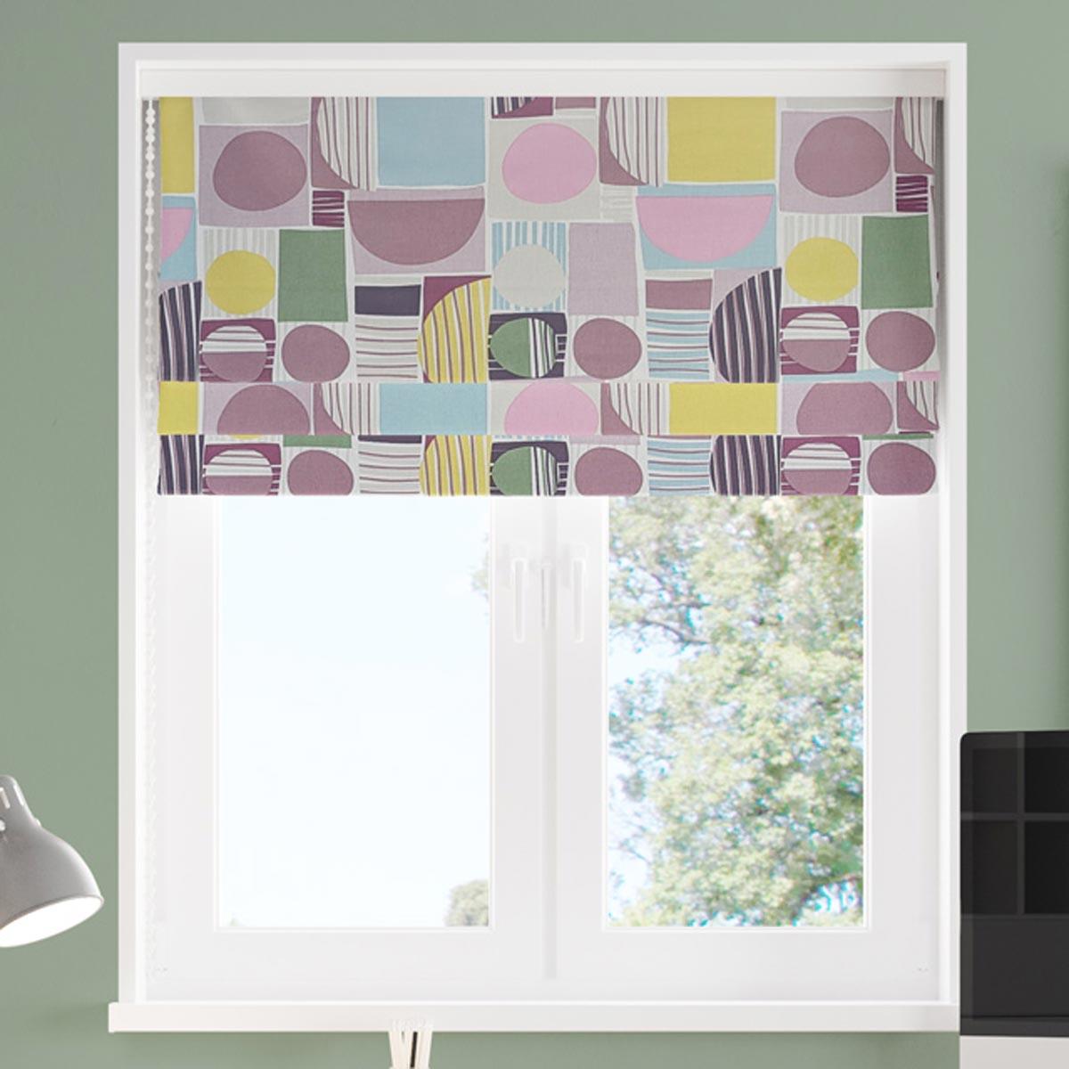 Carrie Violet Made To Measure Roman Blind