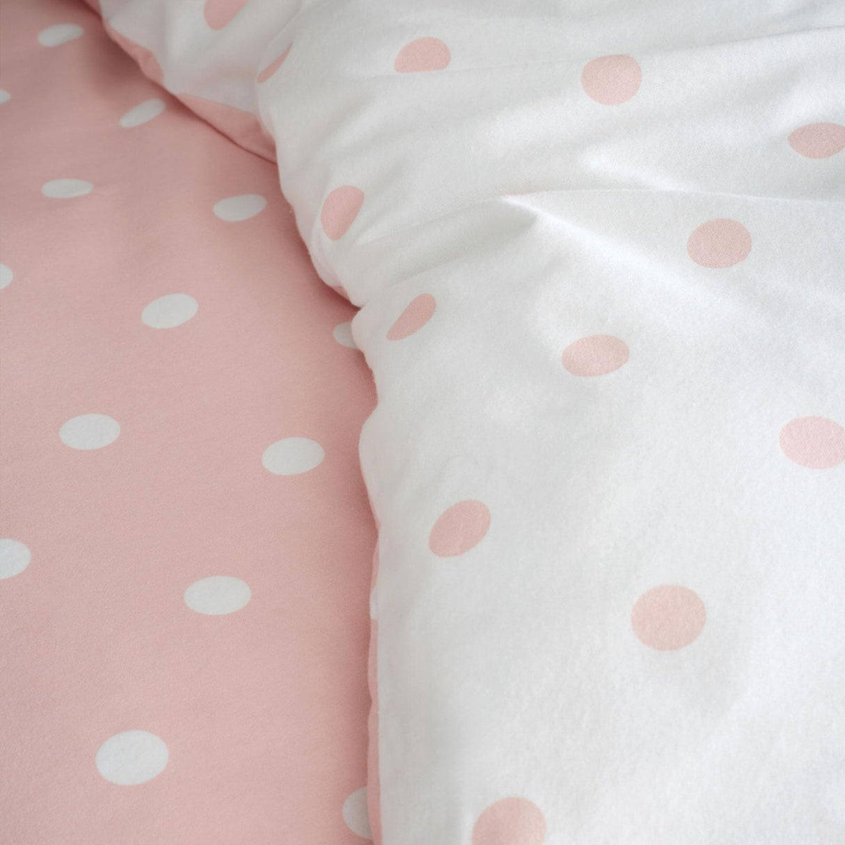 Brushed Polka Dot Duvet Cover Set