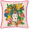 Taormina Floral Piped Cushion Cover 17" x 17" (43cm x 43cm)