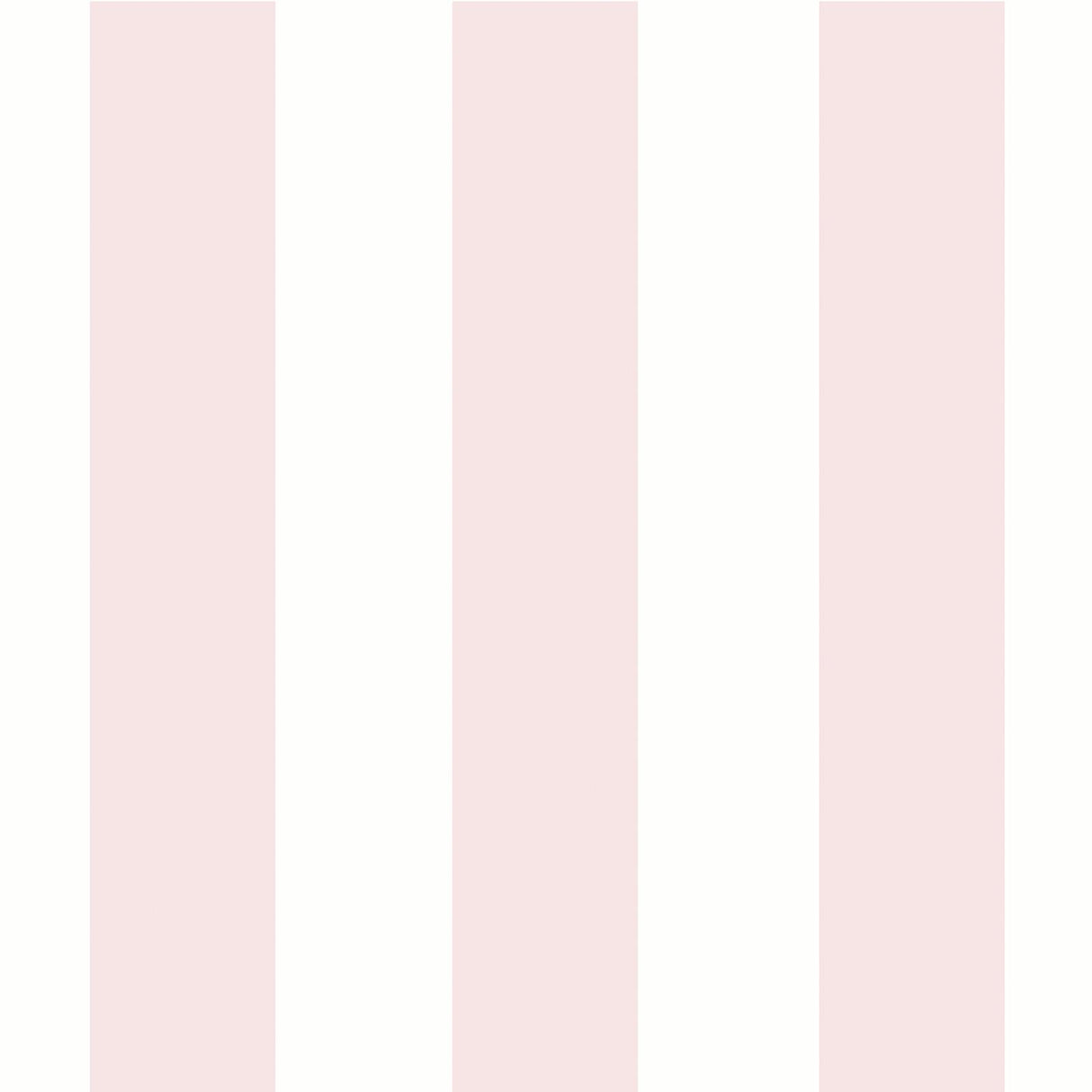 Stripe Tease Wallpaper White & Pink