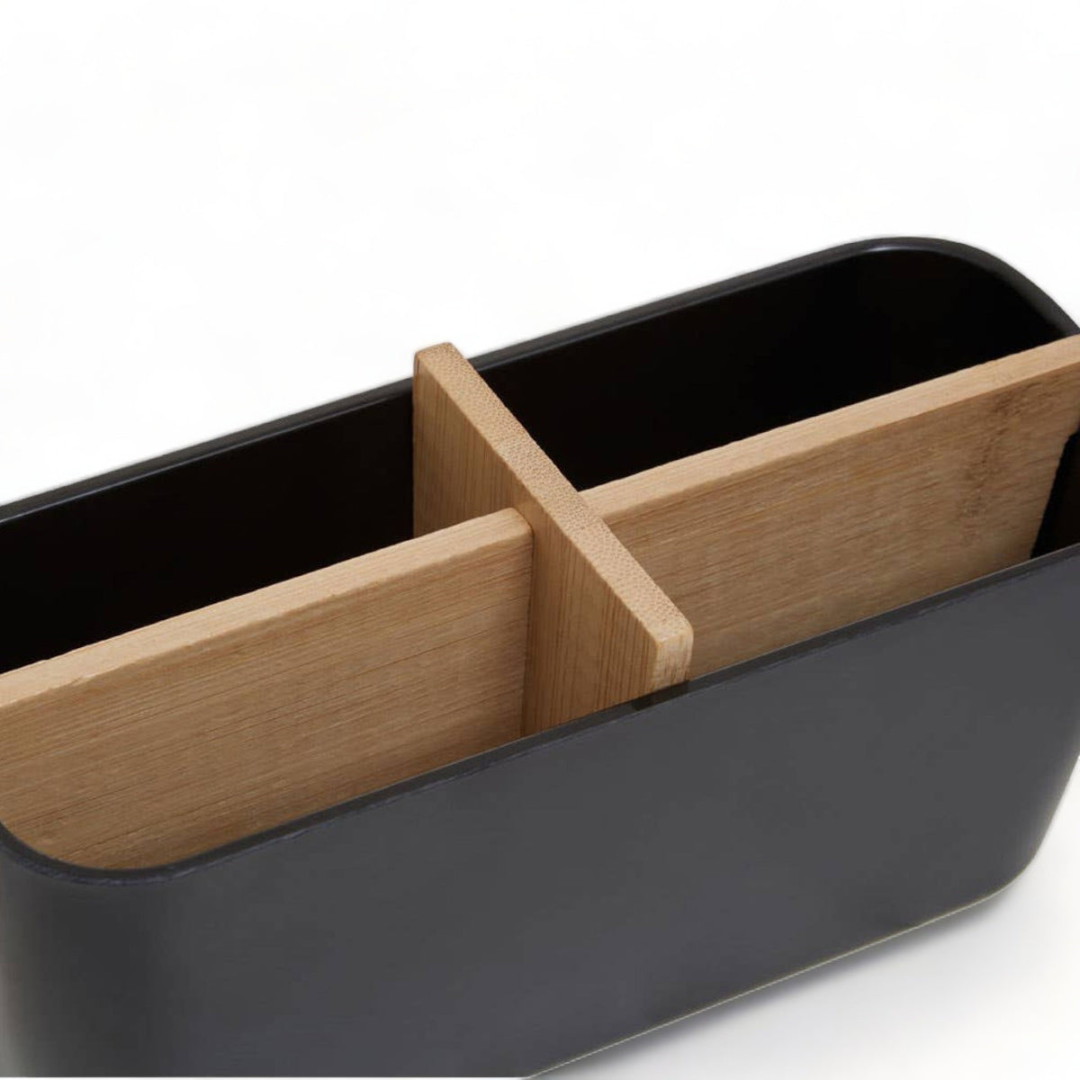 Black Bamboo Storage Organiser