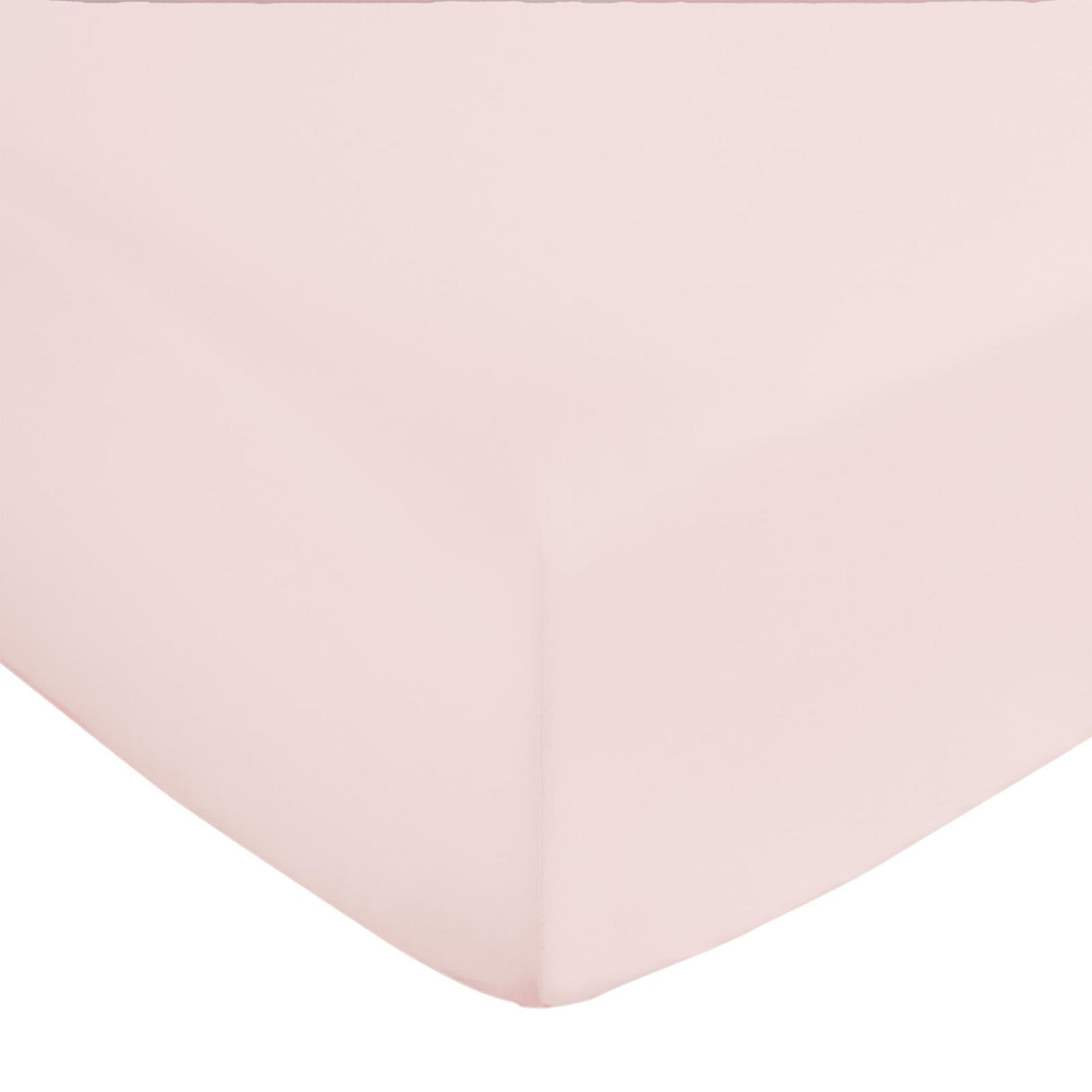 400TC Cotton Sateen Fitted Sheet Blush