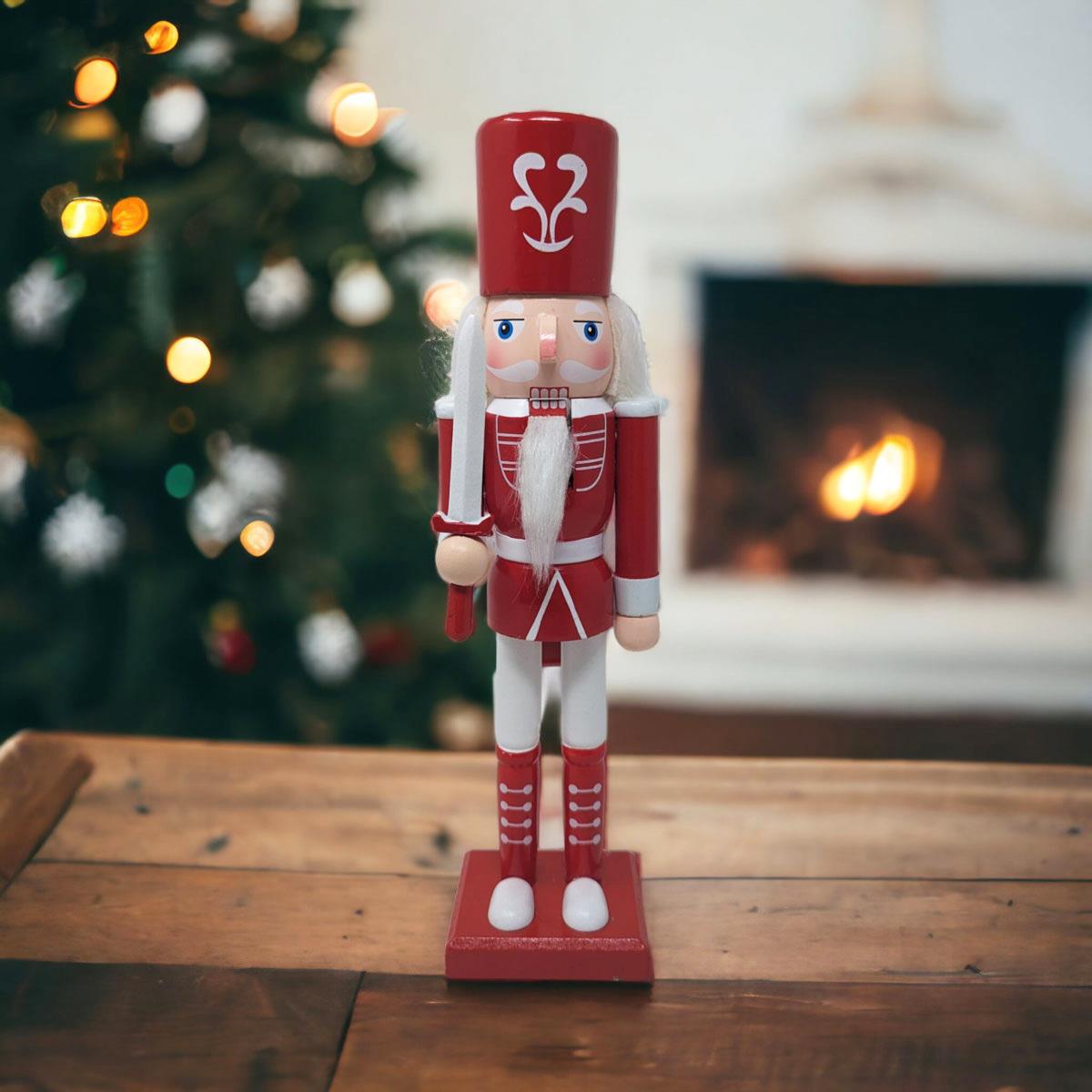 Candy Cane Nutcracker with Sword