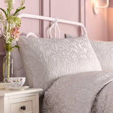 Worcester Jacquard Duvet Cover Set Silver