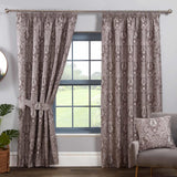 Tegola Tape Top Curtains Charcoal