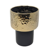 Harper Black and Gold Boho Vase