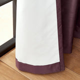 Faux Silk Blackout Eyelet Curtains Aubergine