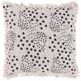 Hara Woven Fringed Cotton Cushion Cover 20" x 20" (50cm x 50cm)